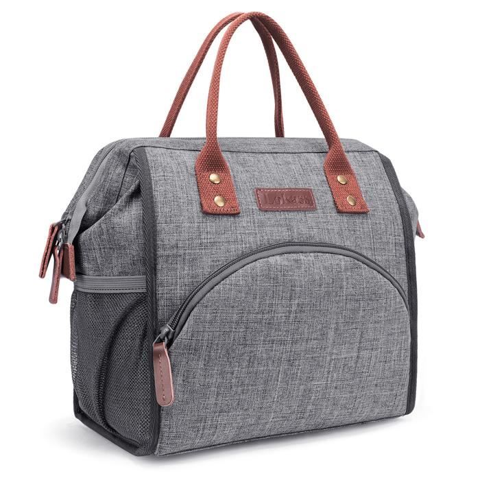 LOKASS Sac à lunch, Boîte à lunch grande ouverte, Isolation, Gris. Cdiscount Bagagerie LOKASS Sac à lunch, Boîte à lunch grande ouverte, Isolation, Gris. Cdiscount Bagagerie