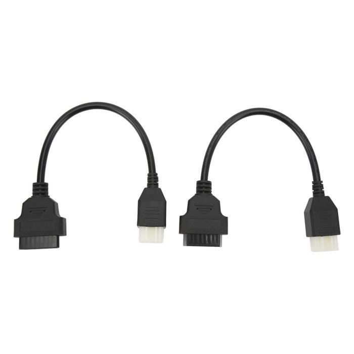 Adaptateur OBD 6 Broches Pour Moto Vers 16 Broches OBDII - Diagnostic Pour Kawasaki Z900, ZX10R, H2 Et Autres
