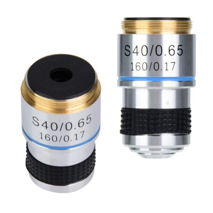 Objectif Achromatique 100X Pour Microscope Biologique - Longueur Tube 160mm, Montage RMS 20mm