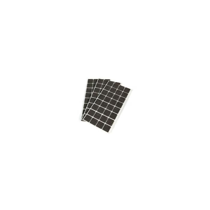 Sachet de 96 patins en feutre adhésifs carrés 25 x 25 mm - 2038716 - Emuca Sachet de 96 patins en feutre adhésifs carrés 25 x 25 mm - 2038716 - Emuca