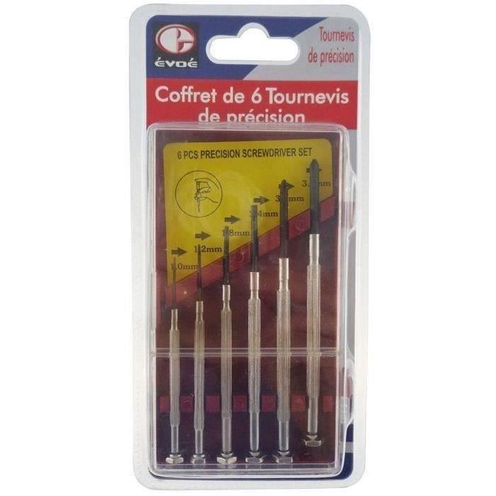 Coffret 6 tournevis de précision