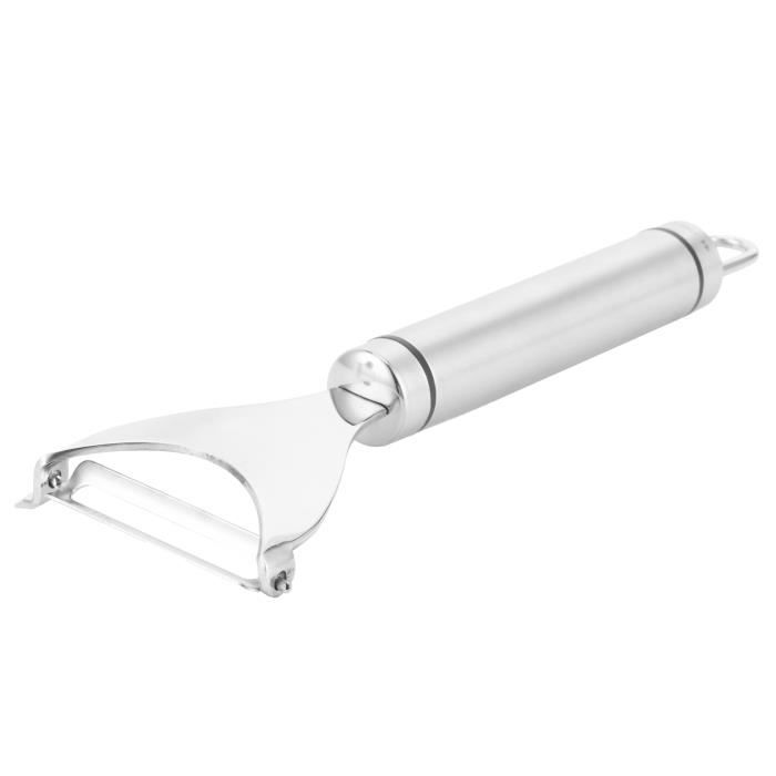 Éplucheur Légumes Multifonctionnel, 2 Pièces Couteaux Éplucheur Légumes Faciles Pour Cuisine, Éplucheurs Carottes Pommes Terre Acier Inoxydable Manche Bois, Éplucheurs Zéro Accroc Outil Cuisine