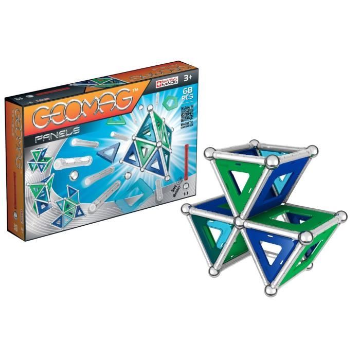 Jeu de Construction Magn tique GIOCHI PREZIOSI Geomag Panels 68 pi ces Gar on A partir de 3 ans
