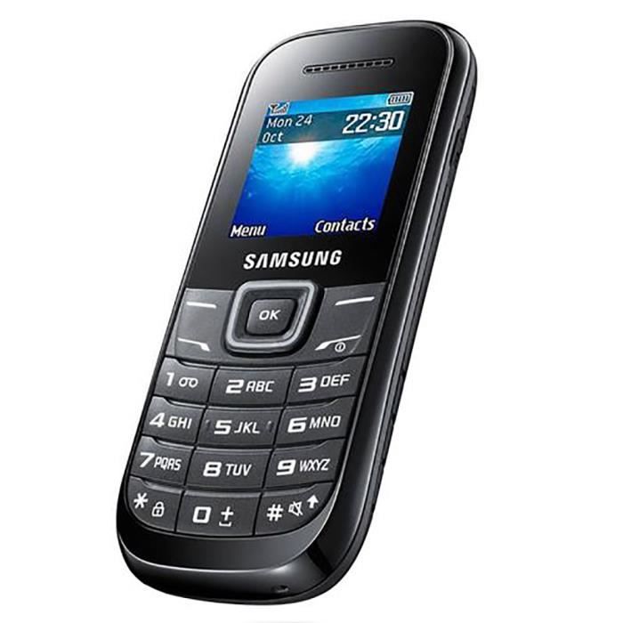 Samsung Keystone 2 GT-E1205Y Téléphone Portable Ecran TFT 800mAh - Noir