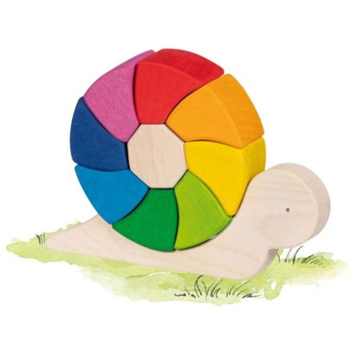 Puzzle et jeu de construction - Escargot - GOKI Puzzle et jeu de construction - Escargot - GOKI