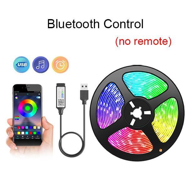 Bande LED USB 3M, Hually Ruban LED Etanche 5050 RGB avec Télécommande