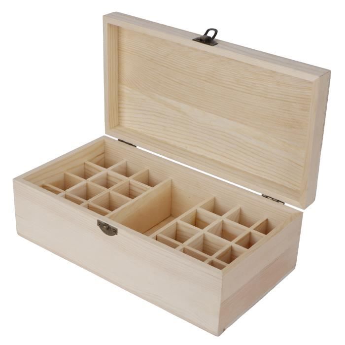 Conteneur D'huile Essentielle, Boîte De Rangement En Bois Durable