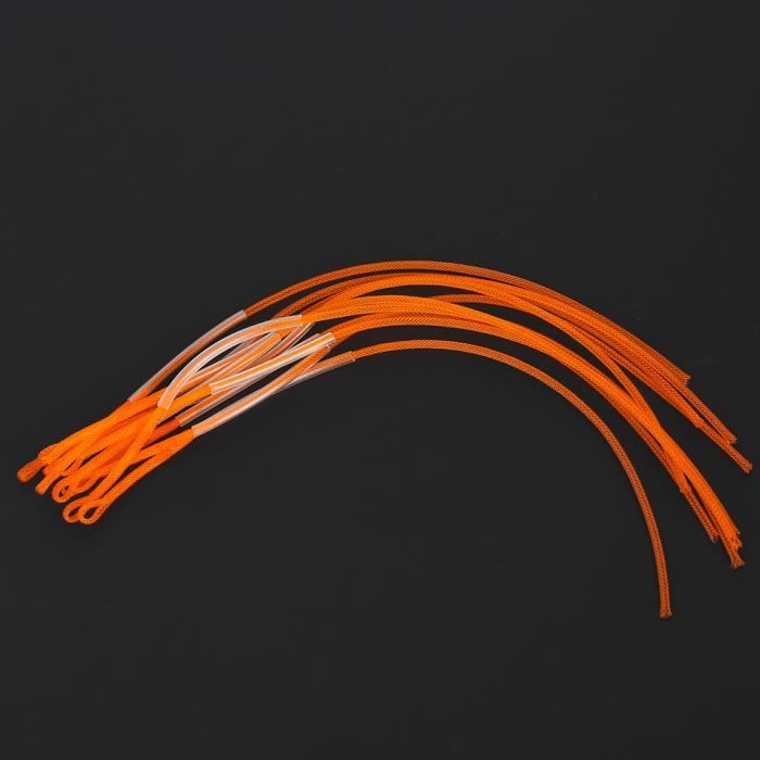 Lot De 10 Anneaux De Pêche 50LB – Boucles De Mouche Pour Lignes De Pêche, Solides, Légers, Pour Eau Douce Et Mer