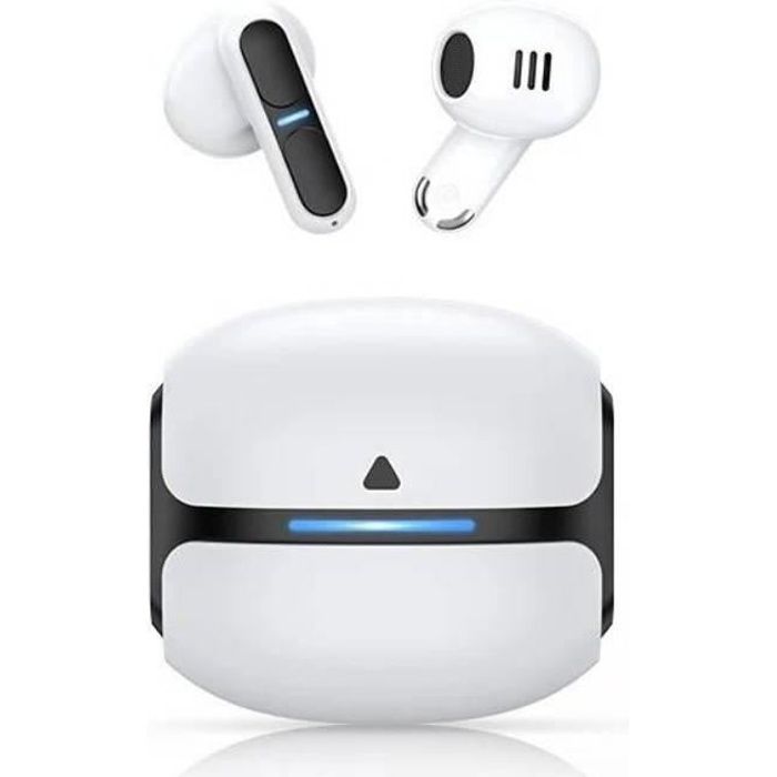 Ecouteurs sans fil TWS T11 Bluetooth 5.0 - avec microphone, contrôle  tactile et boîtier de chargement avec affichage LED