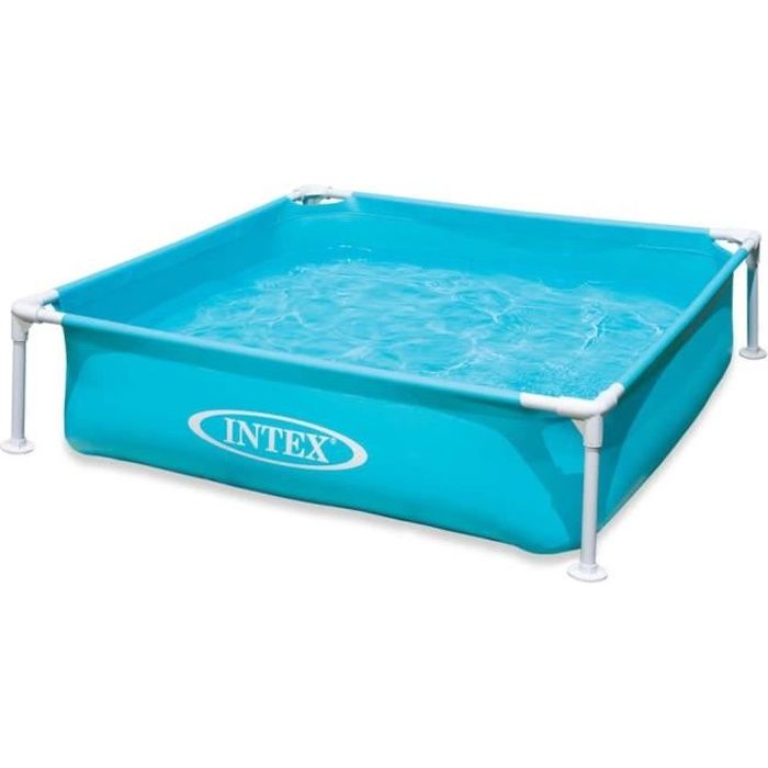 intex piscine hors sol mini frame 122 x 122 x 30 cm 57173np cdiscount jardin