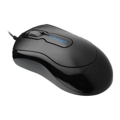 Kensington, souris filaire optique USB 3.0 Mouse-in-a-Box, ambidextre avec molette de défilement, Noir