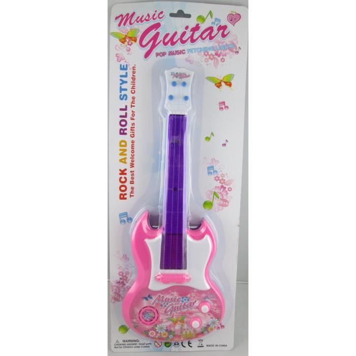 Guitare Électrique Lumineuse pour Enfant : Découvrez la Rock Band, l'Instrument Parfait pour Éveiller la Passion Musicale de Votre Fille !