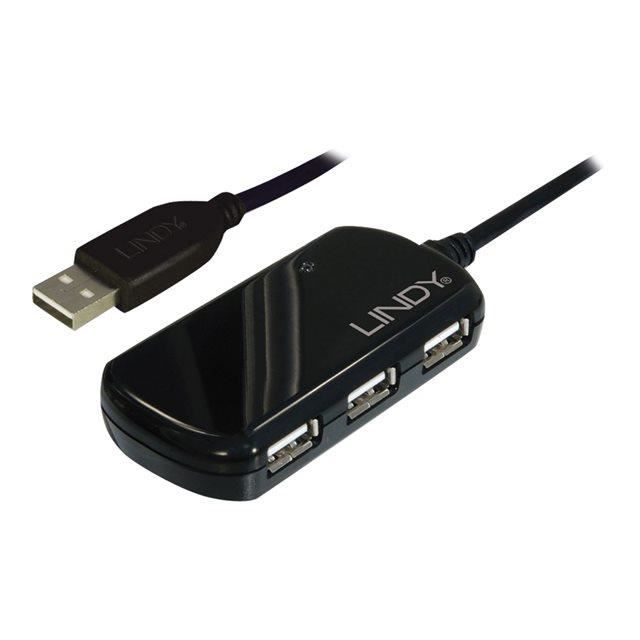 Lindy Rallonge active USB 2.0 Pro + hub, 8 mètres - Cdiscount Informatique