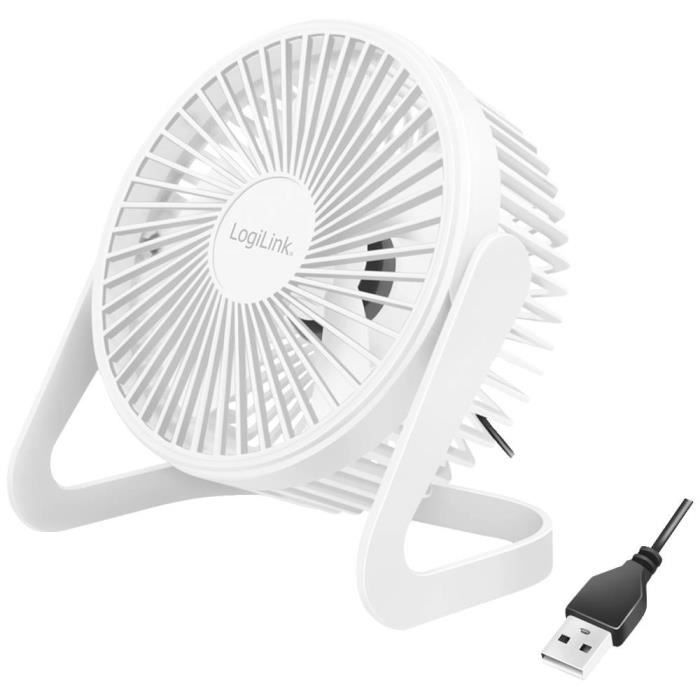 Ventilateur de table - LOGILINK - UA0403 - USB - 180 x 126 x 195 mm - Silencieux 60 dB - Logilink
