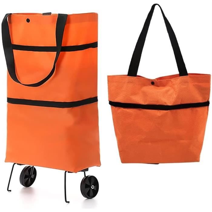 Sac de Courses Pliable à roulettes, 2 en 1 Sac de Courses y Chariot de  Courses pour la Maison - Cdiscount Bagagerie - Maroquinerie