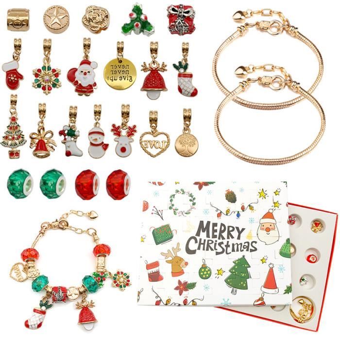 20 Bracelets De Noël Pour Enfants - Motifs Père Noël, Rennes, Bonhomme De Neige (Cadeau Festif)