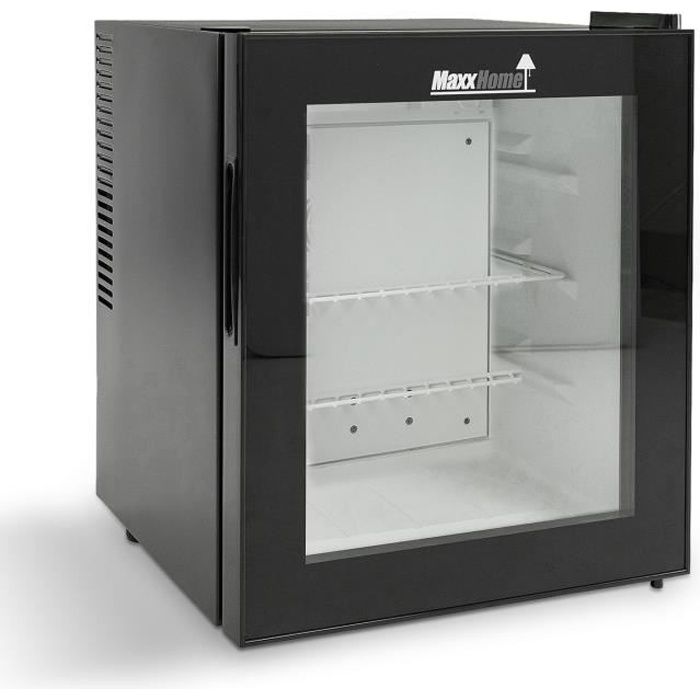 MaxxHome Mini Réfrigérateur 42L – 52x44x44 cm – Mini Bar Thermoélectrique - 220V-240V – Cuisine d’extérieur – 26 dB – Noir