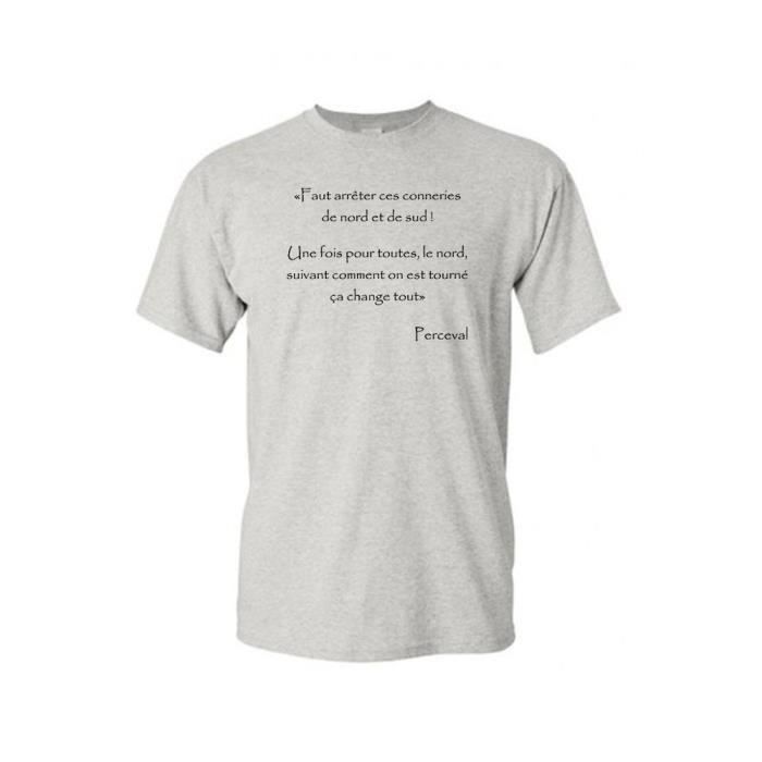T Shirt Col Rond Enfant Perceval Nord Et Sud Citation Kaamelott Vert 3 4 Ans Vert Cdiscount Pret A Porter
