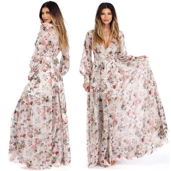 robe mousseline longue