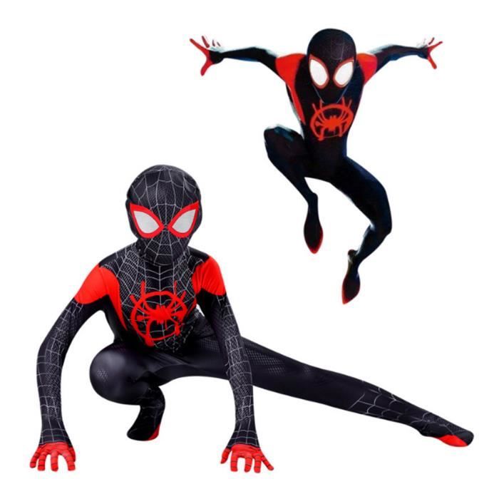 Déguisement SpiderMan Into the Spider-Verse Enfant Garçon Halloween Noël  Cosplay Costume - Cdiscount Prêt-à-Porter