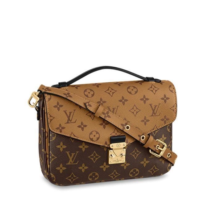 Louis Vuitton Louis Vuitton 20 printemps et ete MeTIS sac a main classique en toile presbyte pour femme 25 19 7 Couleurs multiples Cdiscount Chaussures