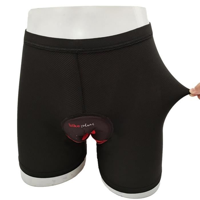 GEVJON sous-vêtements de Cyclisme pour Homme 3D rembourré pour VTT Short de vélo Respirant pour Homme