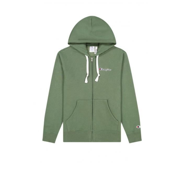 Sweatshirt Zippé À Capuche Homme Authentic Vert LEVIS