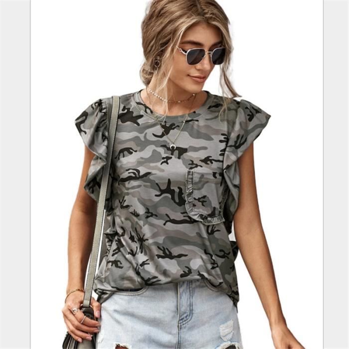 t shirt a lacet femme