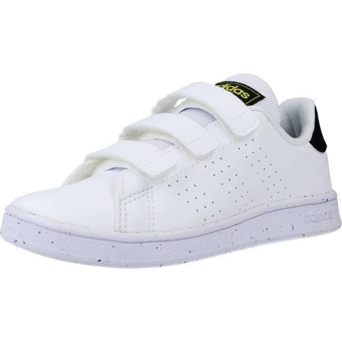 Adidas Basket - ADIDAS - 125447 - Blanc - Garçon - Enfant - Plat - Lacets