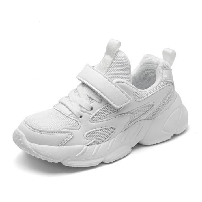Baskets De Basketball Enfants HSNA - Taille 30-40 | Semelle Antidérapante | Fermeture Scratch | Légeres & Confortables