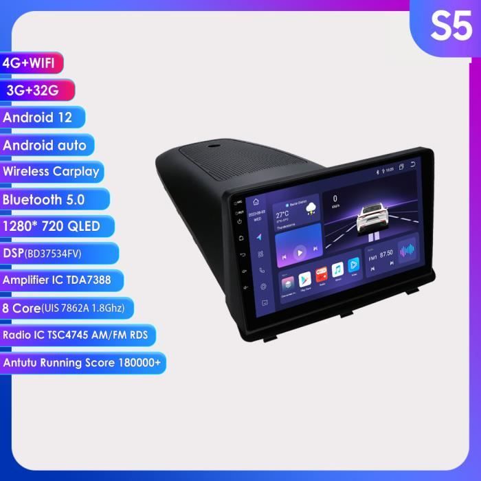 Autoradio 3G 32G android 11 pour Peugeot 307 307CC 307SW 2002 2003 2004  avec commande au volant lecteur multimédia Bluetooth 4G LTE - Cdiscount Auto