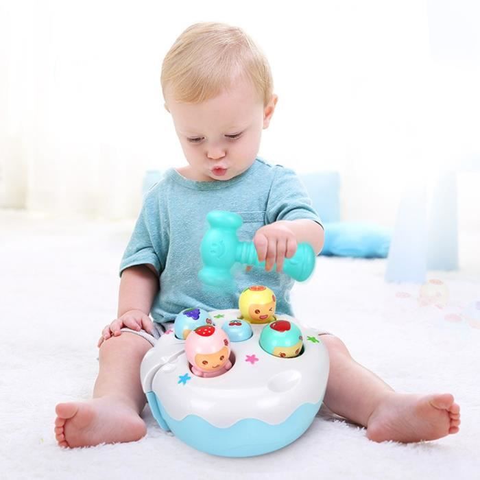 Bebe Puzzle Jouet De Frappe Avec Son Et Lumiere Pour Jeu De Musique Cdiscount Jeux Jouets