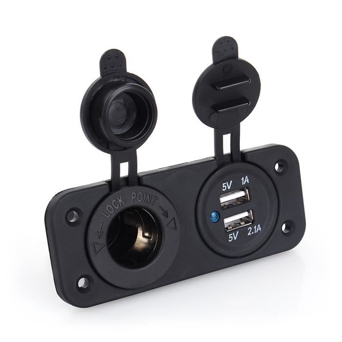 Adaptateur Allume-cigare Secteur 230V Vers 12V - Pour Dashcam, Glacière Et Accessoires Auto