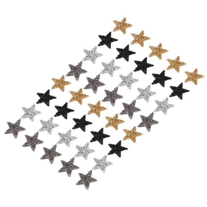 Patchs Strass GORGECRAFT - 6 Pièces Forme Cœur Et Abeille, Pour Vêtements Et DIY