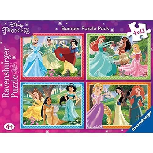 Puzzle - RAVENSBURGER - PRINCESSES DISNEY - 4 puzzles - Moins de 100 ...
