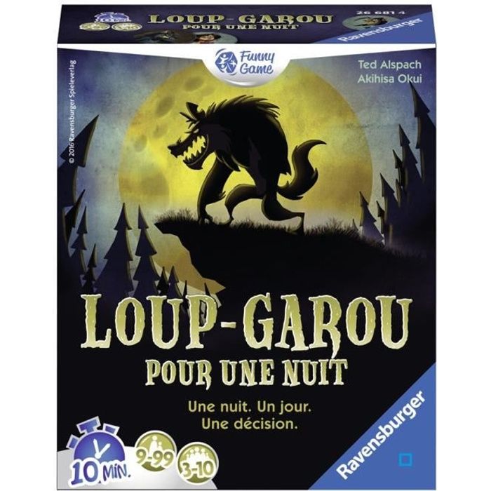 LOUPGAROU pour une Nuit Jeu d'ambiance Ravensburger 3 à 10 joueurs