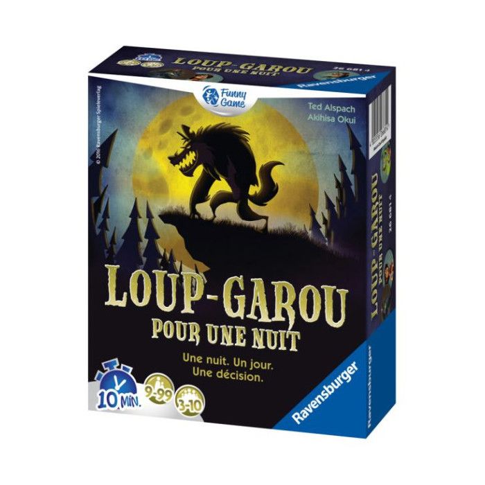 Loup Garou Pour Une Nuit Ravensburger Jeu D Ambiance Enfants Et Adultes Jeu De Role 3 A 10 Joueurs Des 9 Ans Cdiscount Jeux Jouets