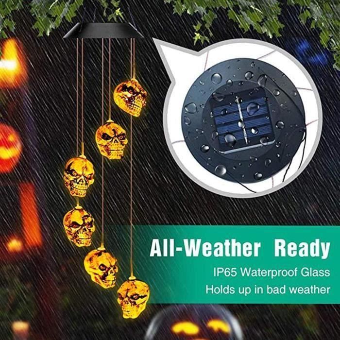 Carillon Solaire, LED Lumière Solaire Mobile Carillon Changeant de Couleurs Solar Wind Chimes Carillon Solaire, LED Lumière Solaire Mobile Carillon Changeant de Couleurs Solar Wind Chimes