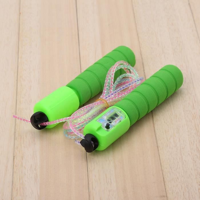 SALALIS corde à sauter en fil de PVC Corde à sauter réglable en PVC avec poignées antidérapantes