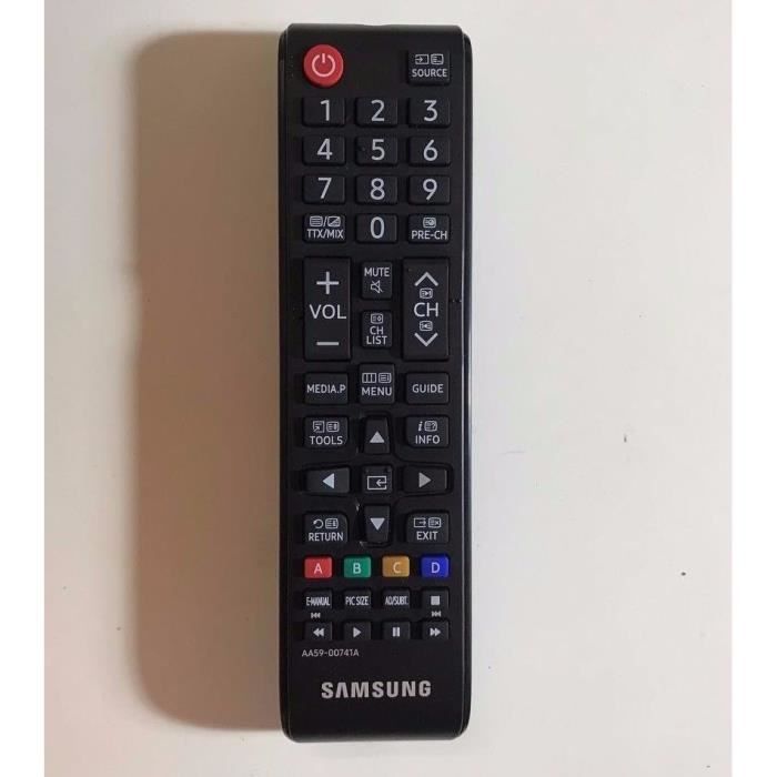 Télécommande Samsung AA59-00741A AA5900741A TÉLÉVISION à écran LED - Avec  deux piles AAA 121AV inclus - Cdiscount TV Son Photo
