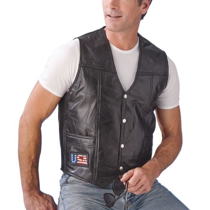 تربية الجنة حجم gilet cuir homme biker - cabuildingbridges.org