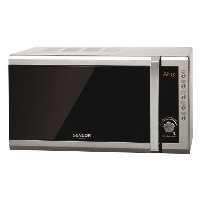 Four à micro ondes Sencor SMW 6001DS Comptoir 20 Acier inoxydable Gauche