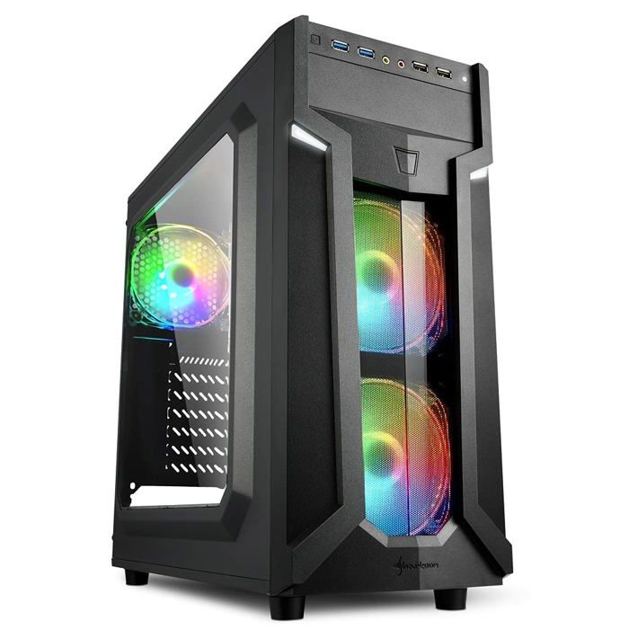 Boitier PC Moyen Tour ATX Sharkoon VG6 W RGB avec fenêtre - vue 6