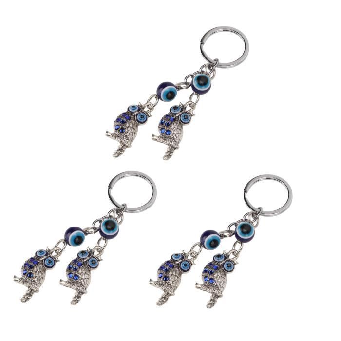Porte Clé Hibou Bleu Roi main image 1