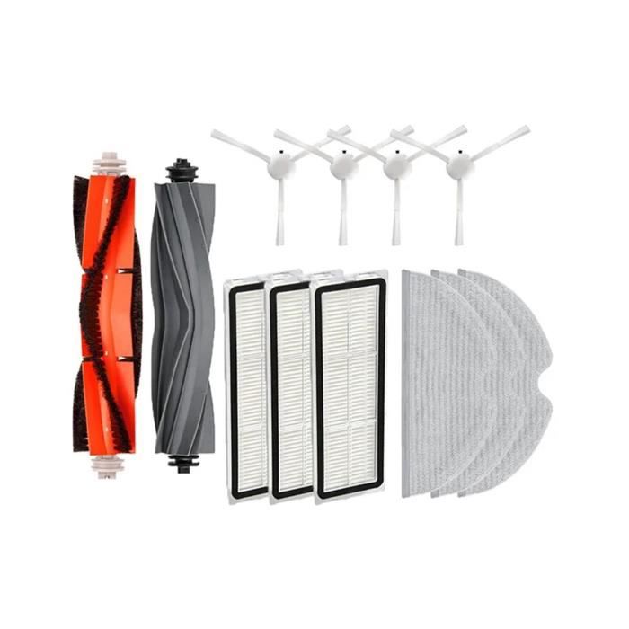 Kit Pièces Rechange Pour Robot Aspirateur Ecovacs X9 - Brosse, Filtre, Rouleau Vadrouille, Sac à Poussière - Entretien Et Maintenance