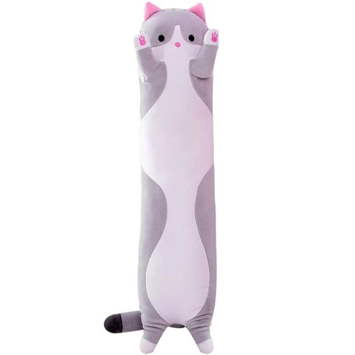 Oreiller De Chat Geant Chaton De Dessin Anime Oreiller De Couchage Chat Mignon Peluche Chat Poupee Longue Oreiller Enfant Fille Cdiscount Maison