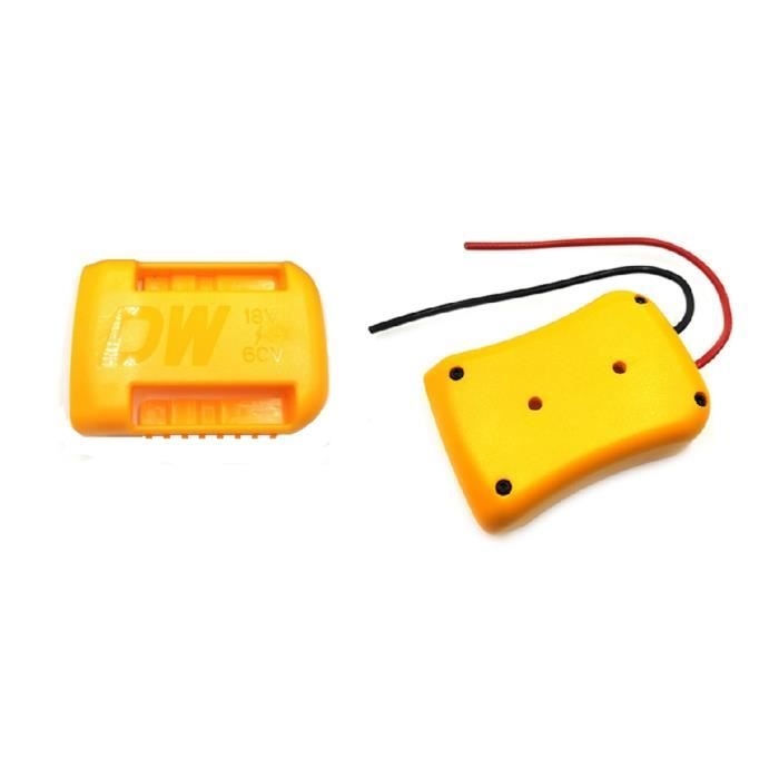 5 Supports De Batterie Dewalt - Compatibles 20V Et 60V, Fixation Murale Ou Sous étagère, Jaune, Avec Vis Incluses - 8
