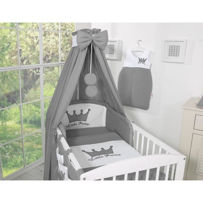 Tour De Lit Prince Gris Cdiscount