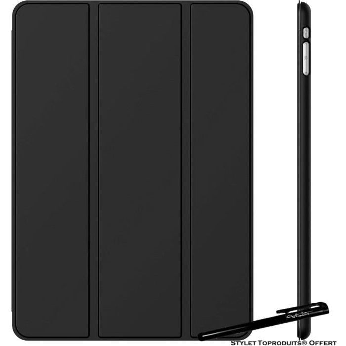 Coque Smart Noir pour Apple iPad Air - Air 2 Etui Folio Ultra fin avec  Stylet Toproduits® - Cdiscount Informatique