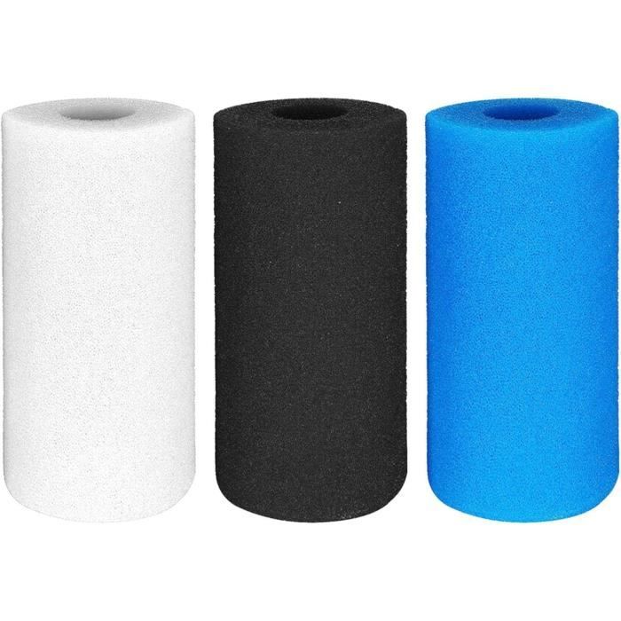 KIMISS Lot 4 Éponges Filtre Type H Pour Piscine – Réutilisables, Lavables, Absorption Graisse & Débris